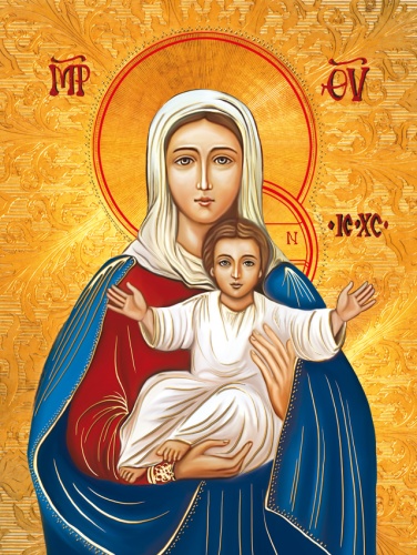 Plakat Religijny wzór 143. IKONA  Matka Boska Ornatka