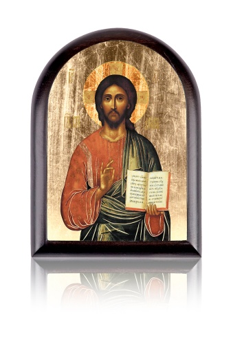 Ikona owalna Chrystus Pantokrator