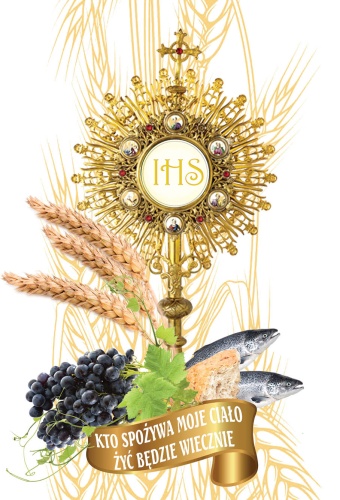 Emblemat eucharystyczny, Boże Ciało, Komunia Święta - wzór 018.