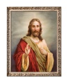 Obraz religijny Jezus Chrystus błogosławiący w ramie z ornamentem