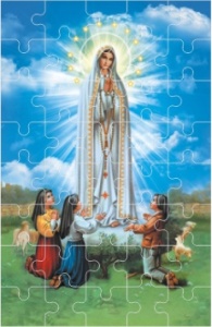 Puzzle  Matka Boża Fatimska - 10 szt.