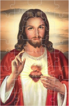Puzzle religijne Serce Jezusa- 10 szt.