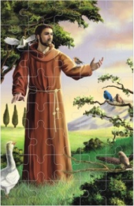 Puzzle - Święty Franciszek - 10 szt.
