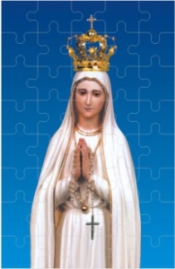 Puzzle Matka Boża Fatimska - 10 szt.