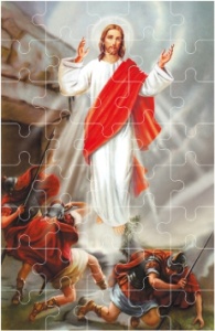 Puzzle Wielkanocne z Jezusem Chrystusem