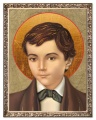 Obraz religijny Dominik Savio w ramie z ornamentem