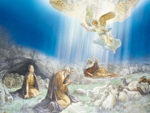 Tło do szopki, Pastuszkowie 265/200cm