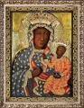 Obraz religijny Matka Boża Częstochowska suknia milenijna w ramie z ornamentem