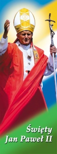 Baner Święty Jan Paweł II 75x200cm