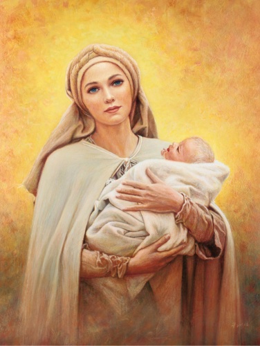 Plakat Religijny wzór 108. Matka Boża z Dzieciątkiem