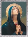 Obraz religijny Matka Boża Bolesna w ramie szarej z przetarciami