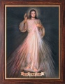 Obraz religijny Jezus Miłosierny - Jezu Ufam Tobie w ramie z ornamentem