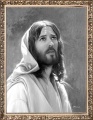 Obraz religijny Jezus Chrystus w ramie z ornamentem