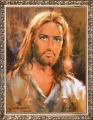 Obraz religijny Jezus Chrystus w ramie z ornamentem