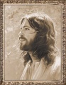 Obraz religijny Jezus Chrystus w ramie z ornamentem