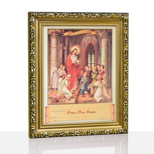 Pamiątka Pierwszej Komunii Świętej - Jezus Chrystus z Eucharystią 