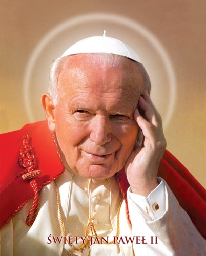 Plakat religijny Święty Jan Paweł II