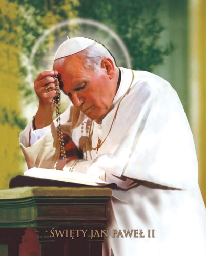 Plakat religijny Święty Jan Paweł II