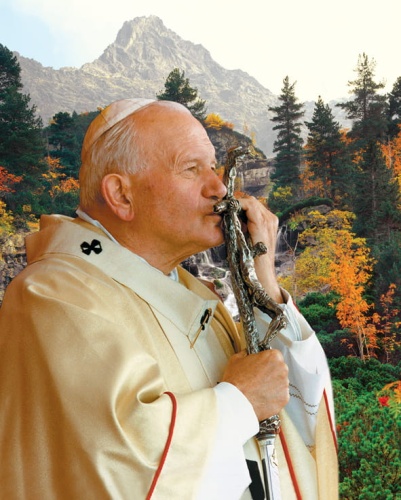 Plakat religijny Święty Jan Paweł II
