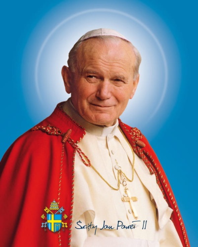 Plakat religijny Święty Jan Paweł II