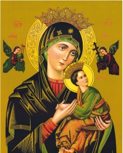 Plakat religijny Matka Boża Nieustającej Pomocy