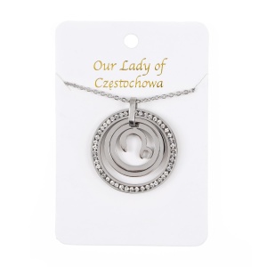 Naszyjnik Matka Boża Częstochowska - Stainless steel