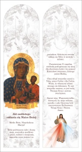 Zakładki - Jezus Miłosierny, Matka Boża Częstochowska.