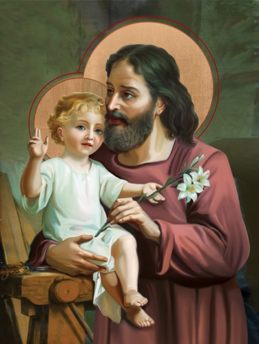 Plakat religijny Święty Józef