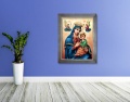 Obraz religijny na płótnie Matka Boża Nieustającej Pomocy w srebrnej ramie