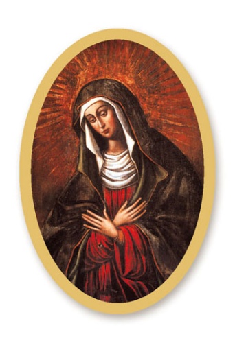 Naklejki na świece Matka Boża Ostrobramska - 25 arkuszy