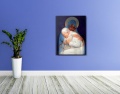 Obraz religijny na płótnie Matka Boża Częstochowska i Święty Jan Paweł II