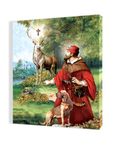 Obraz religijny na płótnie Święty Hubert