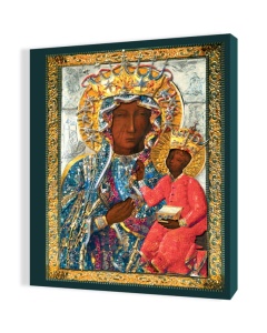 Obraz religijny na płótnie Matka Boża Częstochowska suknia wdzięczności