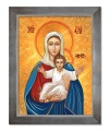 Obraz religijny Matka Boża Orantka w ramie srebrnej
