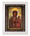 Obraz religijny Matka Boża Częstochowska suknia Rubinowa w ramie białej