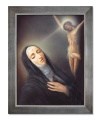 Obraz religijny Święta Rita w ramie srebrnej