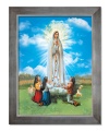 Obraz święty Matka Boża Fatimska w ramie srebrnej