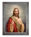 Obraz religijny Jezus Chrystus błogosławiący w ramie srebrnej