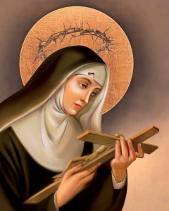 Plakat religijny Święta Rita