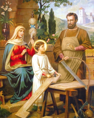 Plakat religijny Święta Rodzina