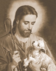 Plakat religijny Jezus Chrystus Dobry Pasterz