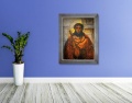 Obraz religijny na płótnie Jezus Chrystus Umęczony - Ecce Homo w srebrnej ramie