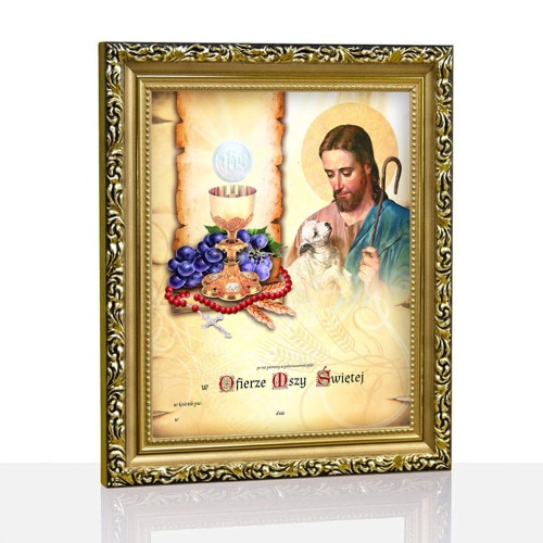 Pamiątka Pierwszej Komunii Świętej - Jezus Chrystus Dobry Pasterz