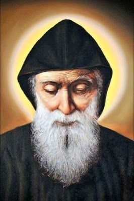 Wyklejanka - Święty Charbel - 78x95 cm - diamentowa mozaika - DIY