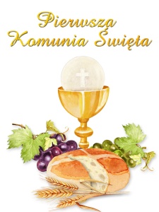Baner na Pierwszą Komunię Świętą 75x100cm