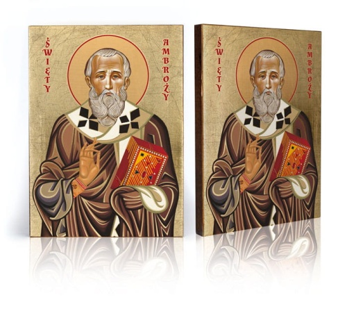 Ikona religijna Święty Ambroży