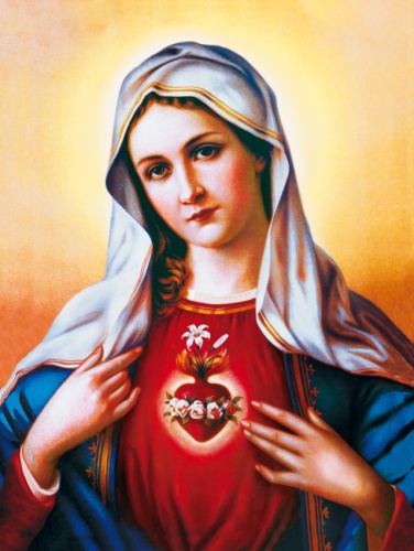 Plakat Religijny wzór 066. Serce Matki Boskiej