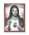 Obraz religijny Najświętsze Serce Jezusa w ramie drewnianej