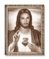 Obraz religijny Najświętsze Serce Jezusa w ramie ornamentowej