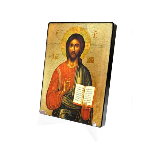 Chrystus Pantokrator - ikona naklejana